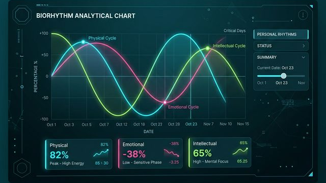 giao diện phần mềm tính toán nhịp sinh học thể hiện sự chuyên nghiệp của cách tính nhịp sinh học