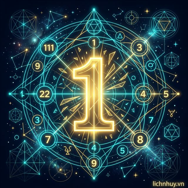 trường năng lượng vĩ đại của số 1 được triệu hồi giữa vũ trụ đánh dấu thần số học năm 2026 đầy bùng nổ