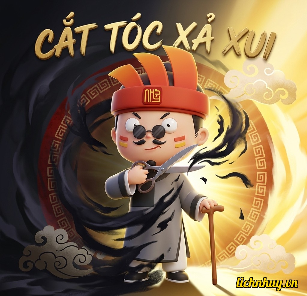 Cắt tóc xả xui vào ngày hoàng đạo giúp loại bỏ năng lượng tiêu cực