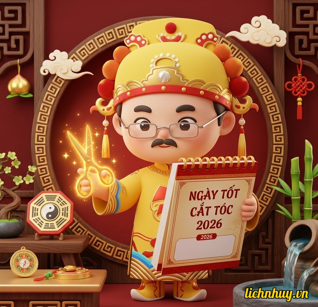 Xem ngày tốt cắt tóc năm 2026 giúp bạn rước lộc, thay đổi vận mệnh