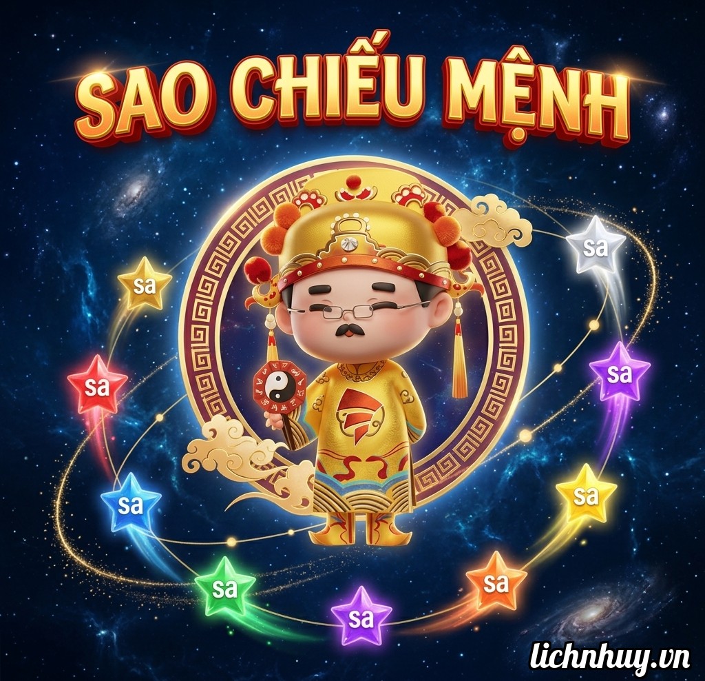 sao chiếu mệnh năm 2026 và cách cúng sao giải hạn chuẩn phong thủy