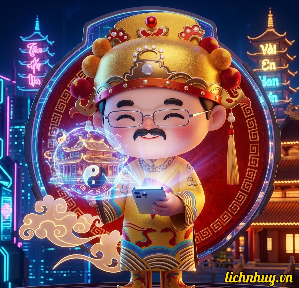 văn khấn mùng 1 tự động hiển thị trên ứng dụng phong thủy thông minh