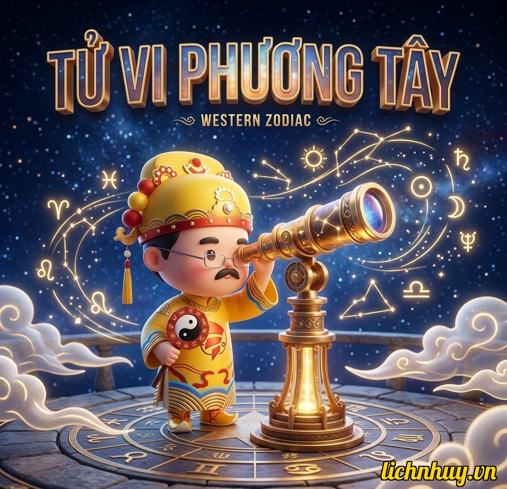 Kính viễn vọng quan sát chuyển động vì sao dự báo 12 cung hoàng đạo 2026